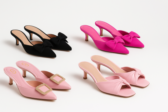 Kitten Heel Mules